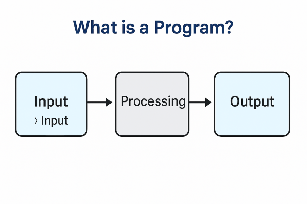 input -> processing -> output